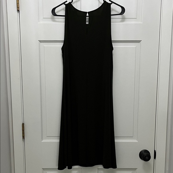 Anne Klein Dark Green Stretchy Sheath Sleeveless Mini Dress - Size 4 - Picture 11 of 15